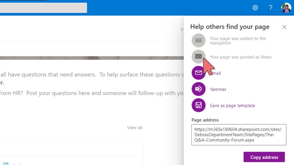 Yammer - Embed in SharePoint – 8